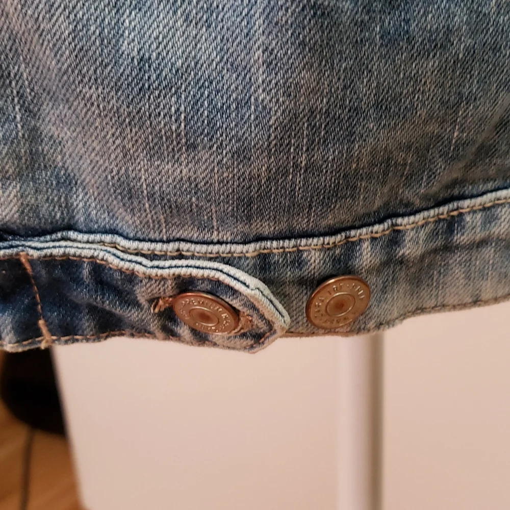 Zara size small  denim  Vest. F8 - Picture 4 of 9